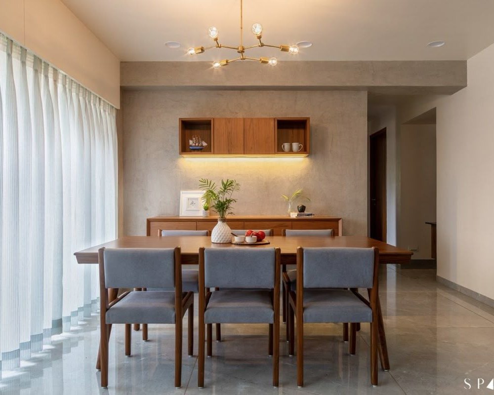 Completed living room interior by Antarangam