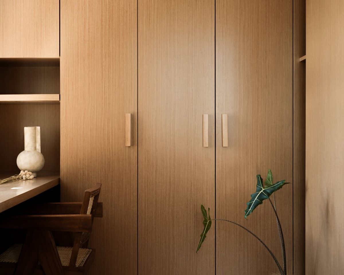 Custom wardrobe and storage by Antarangam